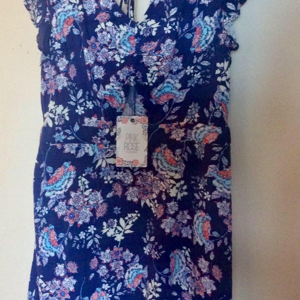 Pink Rose Vintage Sun Dress